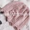Baby hat Korean autumn and winter models children's warm knitted woolen hat girls baby cute flower pullover hat trend