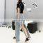 TWOTWINSTYLE Skirt For Women Casual Tassel Asymmetrical Denim High Waist Split Hit Color Irregular