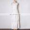 TWOTWINSTYLE Ruffles Party Ladies Dress Square Collar Spaghetti Strap High Waist Ruched Ded Dress