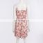 Women fully Flora printing Lady Elegant tape Midi Casual Dress