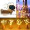 2M Solar Powered Cork Wine Bottle Stopper Led String Lights Fairy Lamps Outdoor Party Decorative