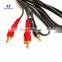 High quality 1M/2M/3M/5M  RCA Cables Interconnect Cable audio/video cable For Car Audio