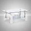 transparent clear tempered glass end table top glass top center table design