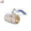 JD-4011 China factory mini ball pressure washing ball valve with red handle