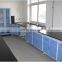All Steel School science Laboratory Wall Bench With Hanging Cupboard
