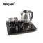 hotel supplies in dubai welcome kettle and melamine tray set for high-end hotel guest room