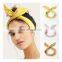 Korean Fashion Rabbit Ears Headband Women's Hair Band Scarf Cross Bow Hairband