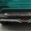 For Toyota CHR C-HR IZOA 2017 2018 2019 Front+ Rear Bumper Diffuser Bumpers Lip Protector Guard skid plate ABS Chrome finish