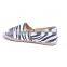 new arrivals wholesale flat TPR zebra strips PU custom hand straw espadrilles canvas shoes