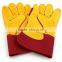 cow full-grain leather working gloves / safety leather gloves / cut resistant gloves