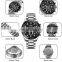 SKEMI 9259 Fashion Stainless Steel Watches Men Luxury Brand Automatic Stopwatch Quartz Watch