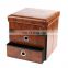 modern multifunctional foldable faux leather shoe storage bench seat ottoman with 2 drawers for home entry