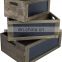 Wooden Crates With Blackboard Retail Display Storage Box Gift Hampers