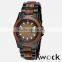 Kwock 2016 Simple Stylish,custom Logo,business Bamboo/sandalwood/maple Alloy and Wood Strap Wrist Watch