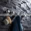 Multi-Function Bathroom Stainless Steel Towel Robe hooks black Wall Mounted