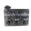 Car and ship modification six-hole panel dual USB charger + voltmeter + *3 power take socket + switch