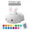 Silicone Cute Night Light LED Night Table Lamp For Children Kids Birthday Gift LED Table Light