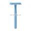 Ready to ship simple womens metal stainless steel straight shaving safety razor for face