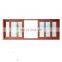 Superhouse mosquito net window new design hurricane resistant wooden grain aluminium Sliding Glass window