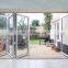 waterproof white sliding aluminium doors, modern aluminum folding door, tempered glass aluminium bifold doors