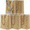 custom logo white brown kraft paper shopping bags for gift