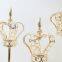 Wholesale Wedding Crystal Glass Candlesticks Metal Gold Silver Crown Candle Holder For Wedding Decoration
