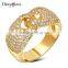 Love Lock Design All Cubic Zirconia Ramadan Jewelry Top Quality Luxury Wedding Ring