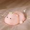 Kids Gift lying down animal hippo Kids Silicone Night light rechargeable silicone children's night lights For Room