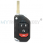 FCC OHT1130261 Keyless / Proximity smart flip key 4 button 433Mhz 4A chip for 2018 -2021 Jeep Wrangler Gladiator P/N 68416784AA
