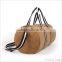 simple canvas leather duffle bag