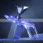 Color Changing LED Waterfall Bathroom Sink Faucet with Pop up Waste Lift