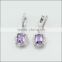 925 Sterling Silver Natural Amethyst Set Jewelry