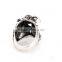 European and American popular iron man style skull fashion zinc alloy ring jewelry