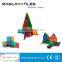 Playmags Clear Colors Magnetic Tiles Building Set 32 Piece Set