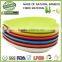 Hefei Irregular shape bamboo fiber tableware set,new ECO material 8 inch white Oval plates