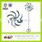Colorful windwill garden stick garden stake metal decoration garden stakes wholesale