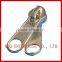 Non lock Zipper Slider with Double Puller
