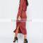 shaped side seam women dress long sleeves women dress OEM service