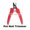 Pets Cat Red Pet Dog Toe Nail Clipper Grooming Trimmer Cat Dog Scissors Stainless Steel Blade Cutter