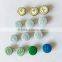 Nickle free Custom lacquered brass cap ring snap button for baby wear