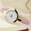 Simple style thin leather band alloy watch innovation fine design lady trendy watch