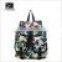 custom women fashion 2016 floral printed drawstring bag