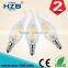 New 2015 E14 LED Lamp Filament Glass Housing Blub 220V 2W 4W Light Brightness 360 Degree Retro Candle Chandelier lampade