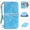 new Diamond butterfly wallet leather case for iphone 6s 6s plus with strap with inside TPU Phone accessory
