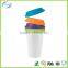 Eco-friendly food grade silicon coffee cups with lid