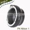 Lens Adapter Ring For Pentax PK Mount Lens to NK N1 Mount Camera J1 J2 J3 V1 V2 S1(Factory supplier)