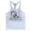 Wholesale Plain Custom Summer Sport Mens Bodybuilding Gym Shark Wear Stringer Clothing Singlet