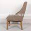 Wooden High Back Dining Room Armhair