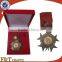 USA custom made 3D antique metal ribbon cheap award medals