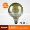2015 new style G125 6W led filament light golden glass vintage bulb with CE ROHS